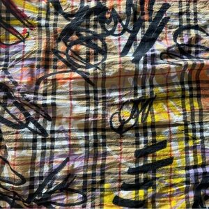 Colorful Abstract Plaid Scarf